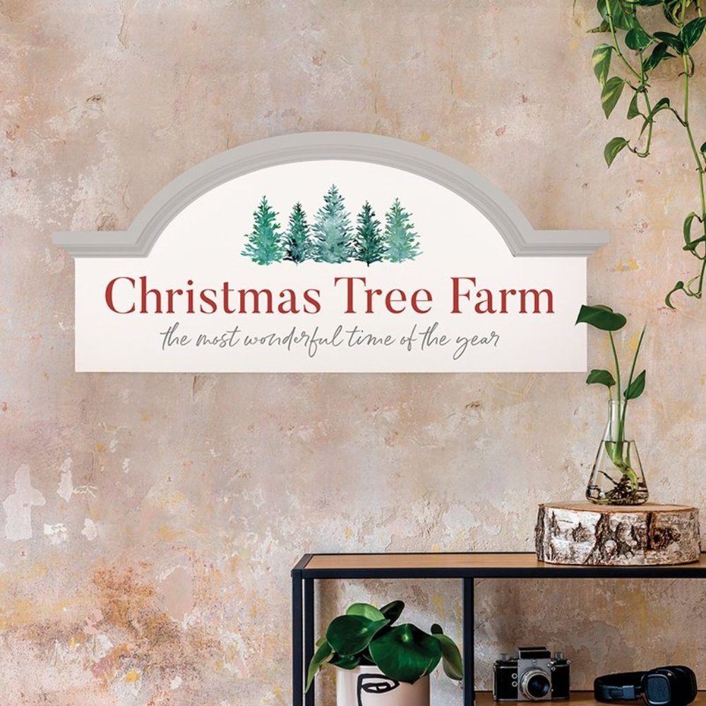 Christmas Tree Farm, Evergreen Trees, Sign - NEW